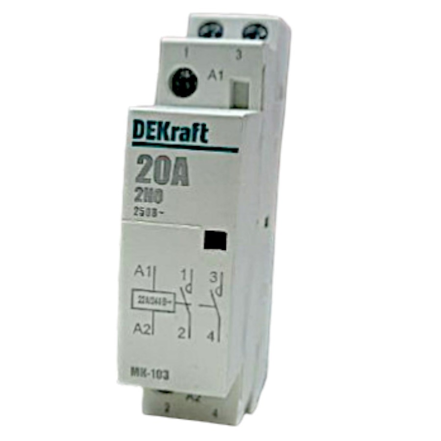 Контактор модульный МК-103 2НО 20А 230В DEKraft 18057DEK